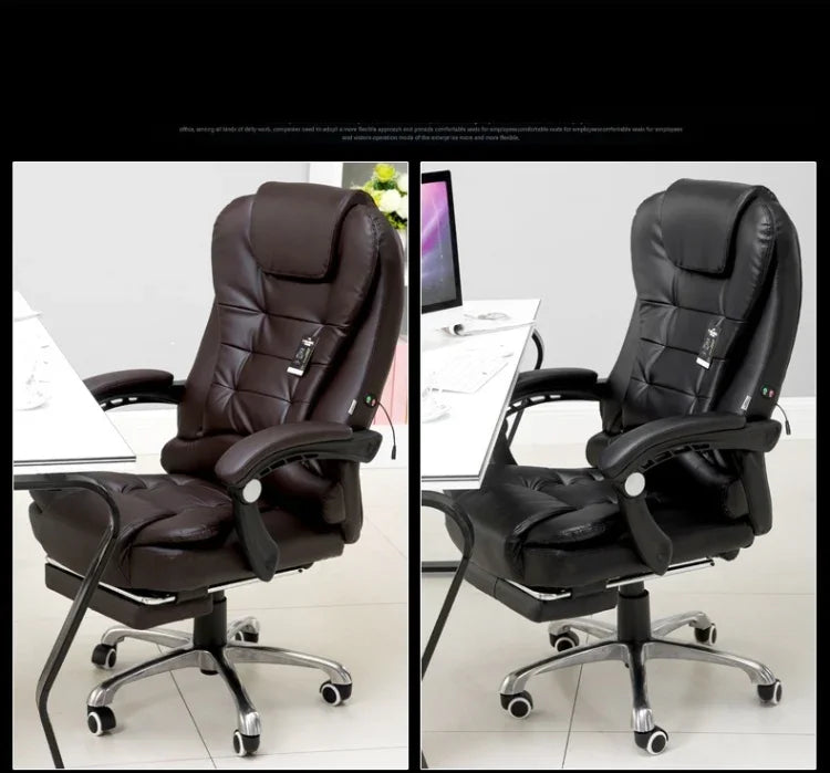 Chaise pivotante relevable moderne minimaliste, siège paresseux, chaise de jeu de massage de bureau avec pieds en acier