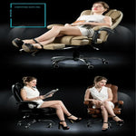 Chaise pivotante relevable moderne minimaliste, siège paresseux, chaise de jeu de massage de bureau avec pieds en acier