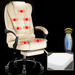 Chaise pivotante relevable moderne minimaliste, siège paresseux, chaise de jeu de massage de bureau avec pieds en acier