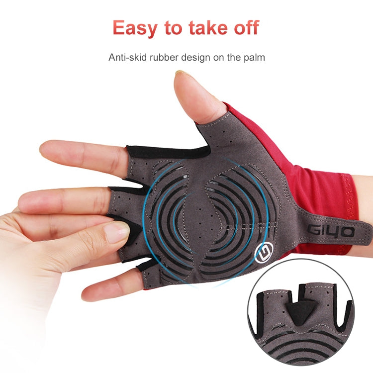 GIYO Gants de cyclisme courts pour VTT et vélo de route, Tailles S, M, L, XL, XXL