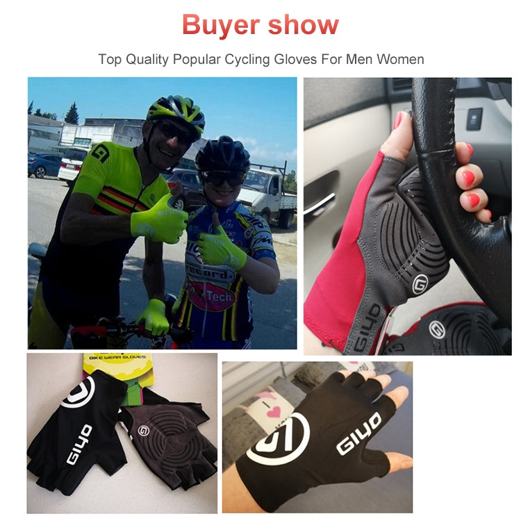 GIYO Gants de cyclisme courts pour VTT et vélo de route, Tailles S, M, L, XL, XXL