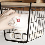 Panier de rangement suspendu sous la cloison, casier de rangement, noir, blanc