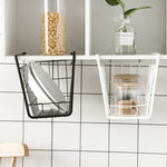 Panier de rangement suspendu sous la cloison, casier de rangement, noir, blanc