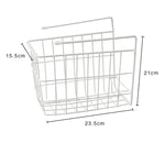 Panier de rangement suspendu sous la cloison, casier de rangement, noir, blanc