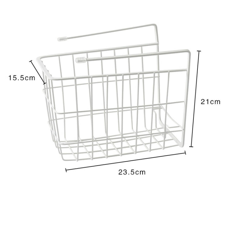 Panier de rangement suspendu sous la cloison, casier de rangement, noir, blanc