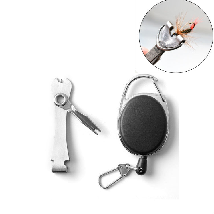 Fournitures de pêche en plein air Pince de pêche Ciseaux coupe-fil de pêche Porte-clés télescopique, 2 en 1 avec porte-clés, 3 en 1 avec porte-clés, Couteau coupe-fil de pêche 3 en 1