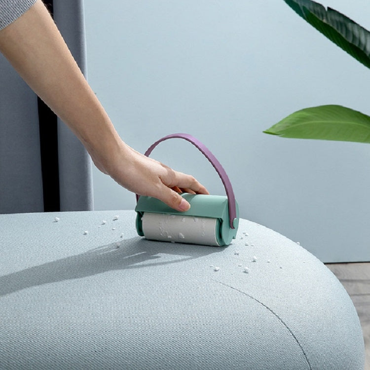 Brosse anti-poussière portable avec cordon, rouleau collant pour vêtements et cheveux, pratique