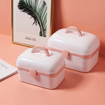Boîte en plastique multifonctionnelle anti-poussière pour bijoux, cosmétiques, usage domestique, boîte à médicaments portable, S 24x16.5x14cm, L 27.5x19x18cm