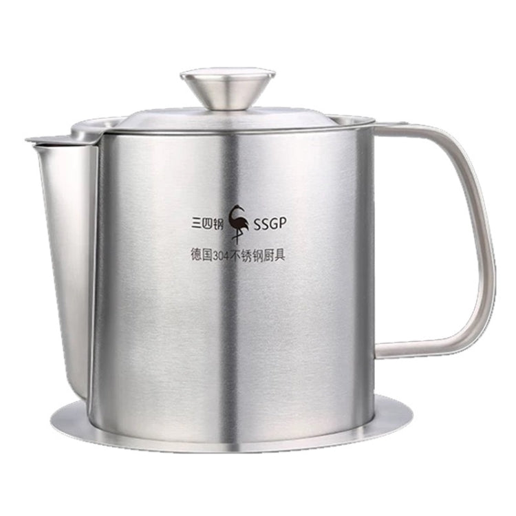 SSGP 304 Acier inoxydable Filtre Huile Pot Filtre Résidu Huile Soupe Pot Vidange Huile Pot Ménage Filtre Résidu Huile Pot de stockage