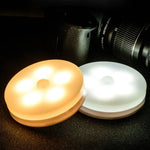 Veilleuse à LED à détection de corps humain intelligente pour chambre à coucher, lampe de chevet, modèle à piles, rechargeable