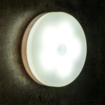 Veilleuse à LED à détection de corps humain intelligente pour chambre à coucher, lampe de chevet, modèle à piles, rechargeable