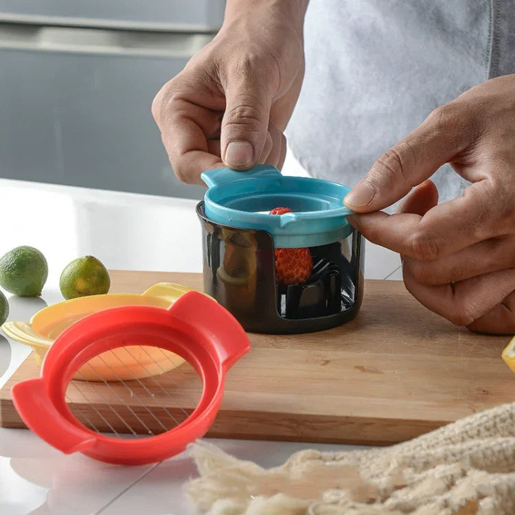 2 PCS Coupe-œuf 3 en 1, Trancheuse à œufs Outils de cuisine 1