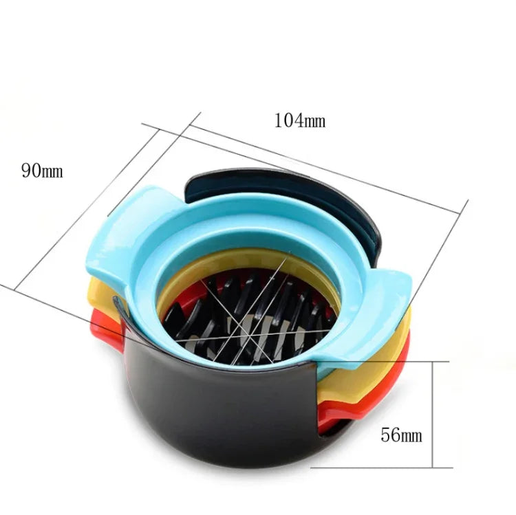 2 PCS Coupe-œuf 3 en 1, Trancheuse à œufs Outils de cuisine 1