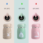 Mug Thermos Dessin Animé Mesure Intelligente de la Température Affichage Changement de Couleur Tasse d'Eau Température Couple Enfants Étudiants, Affichage Numérique, Rose, Affichage Numérique, Bleu, Affichage Numérique, Vert, Affichage Numérique, Marron
