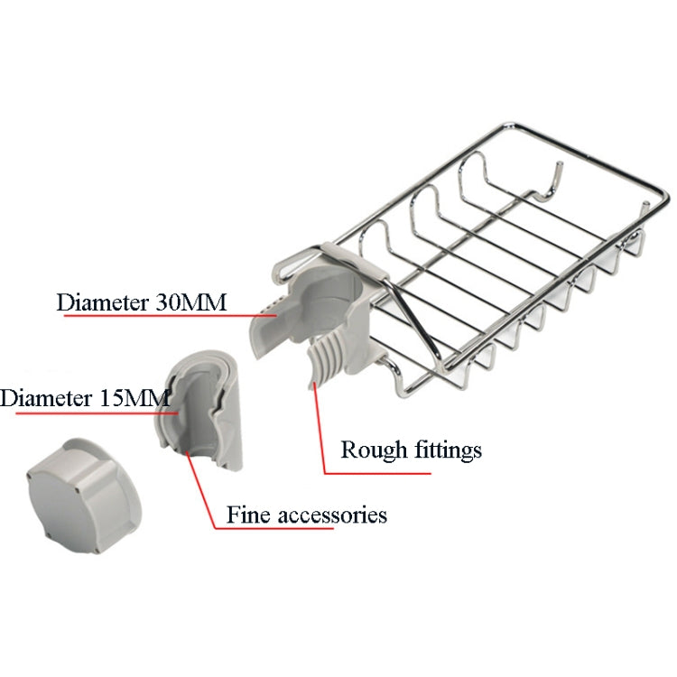 Étagère de robinet en acier inoxydable perforé, égouttoir de rangement pour évier de cuisine, torchons et éponges, Type A, Type B, Type C