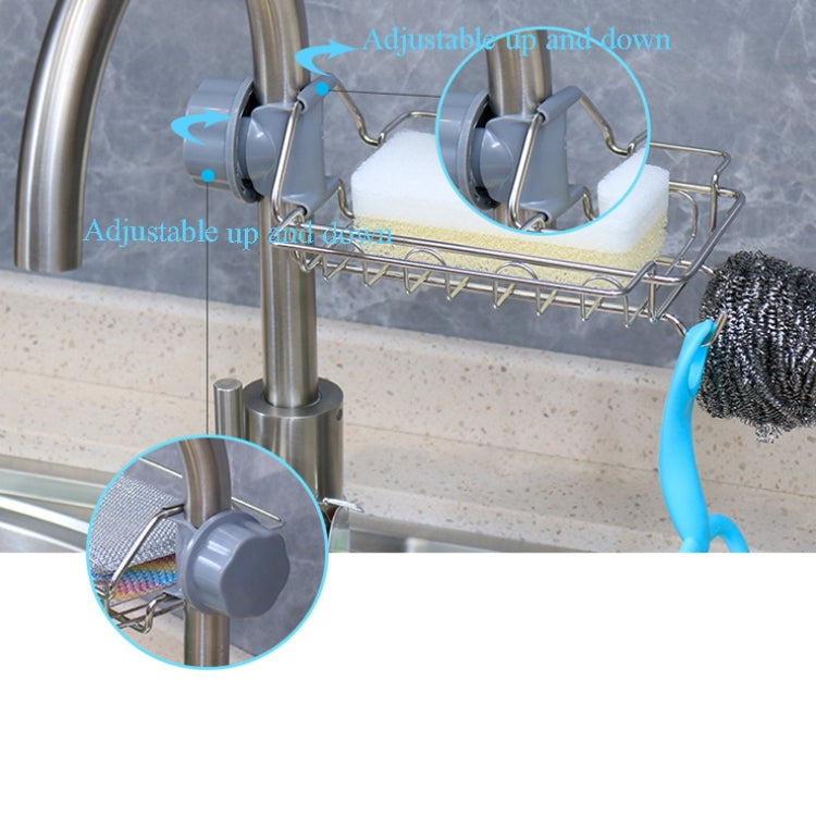 Étagère de robinet en acier inoxydable perforé, égouttoir de rangement pour évier de cuisine, torchons et éponges, Type A, Type B, Type C