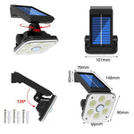 Lampe Solaire Murale Extérieure Étanche à Induction Corporelle Humaine pour Jardin, 48 LED, 54 LED, 54 COB, 32 LED