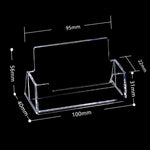 Acrylic Transparent Name Card Holder Desktop Showcase, Card Holder
