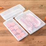 Boîte de conservation drainable pour réfrigérateur de cuisine, boîte de rangement scellée en plastique pour aliments, boîte de conservation pour poisson, 27x20x5.5cm, 27x11x6cm