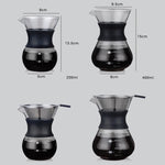 Cafetière résistante aux hautes températures, 200 ml avec filtre, 400 ml avec filtre, 200 ml sans filtre, 400 ml sans filtre