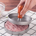 Presse à viande pour hamburger Moule à galettes de viande Presse à viande Fabricant de hamburgers, 1 poignée marron
