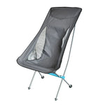 Chaise pliante portable d'extérieur ultralégère en alliage d'aluminium, chaise de camping lune plage, surface gris riz-fond rouge, surface noire-fond rouge, surface noire-fond bleu