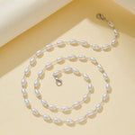 Cordon anti-perte pour masque, collier, chaîne pour lunettes à perles ovales simples, chaîne à perles ovales