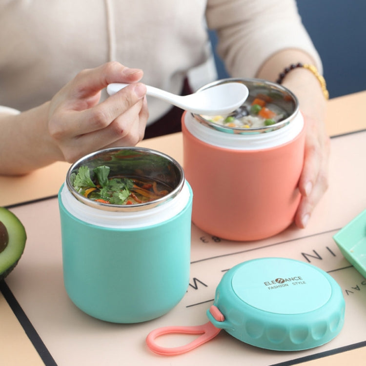 Tasse à soupe en acier inoxydable, pot à soupe, boîte à déjeuner, tasse thermos portable, rouge, vert