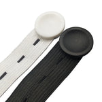 Boucle de réglage du crochet de masque Cordon d'extension anti-pincement pour oreilles, Blanc, Noir