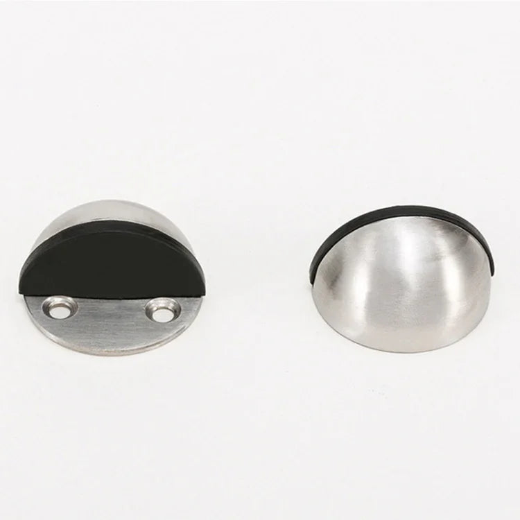 Lot de 2 butoirs de porte en acier inoxydable sans perçage, accessoires de quincaillerie d'armoire, butoir de porte sans perçage