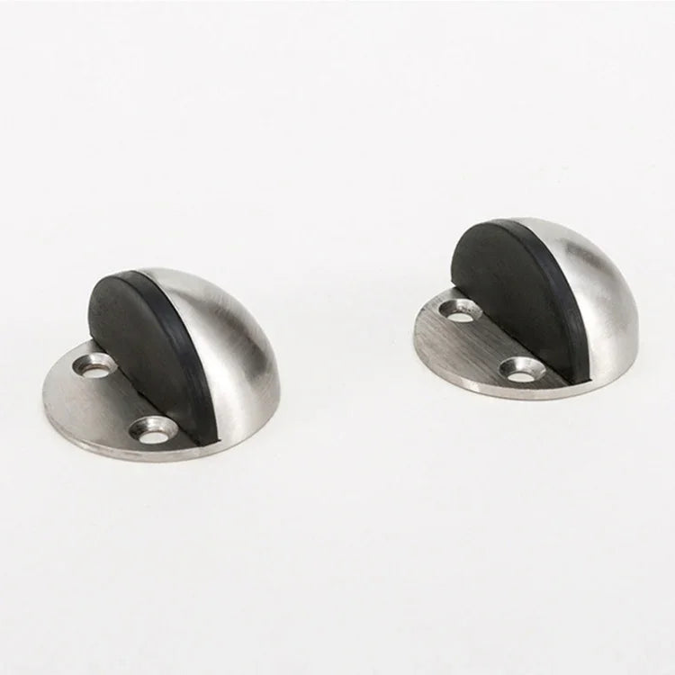 Lot de 2 butoirs de porte en acier inoxydable sans perçage, accessoires de quincaillerie d'armoire, butoir de porte sans perçage