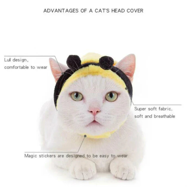 Bandeau Doux pour Chat Chien, Chapeau d'Animal de Compagnie à Porter en Travers, XS, S, M, L