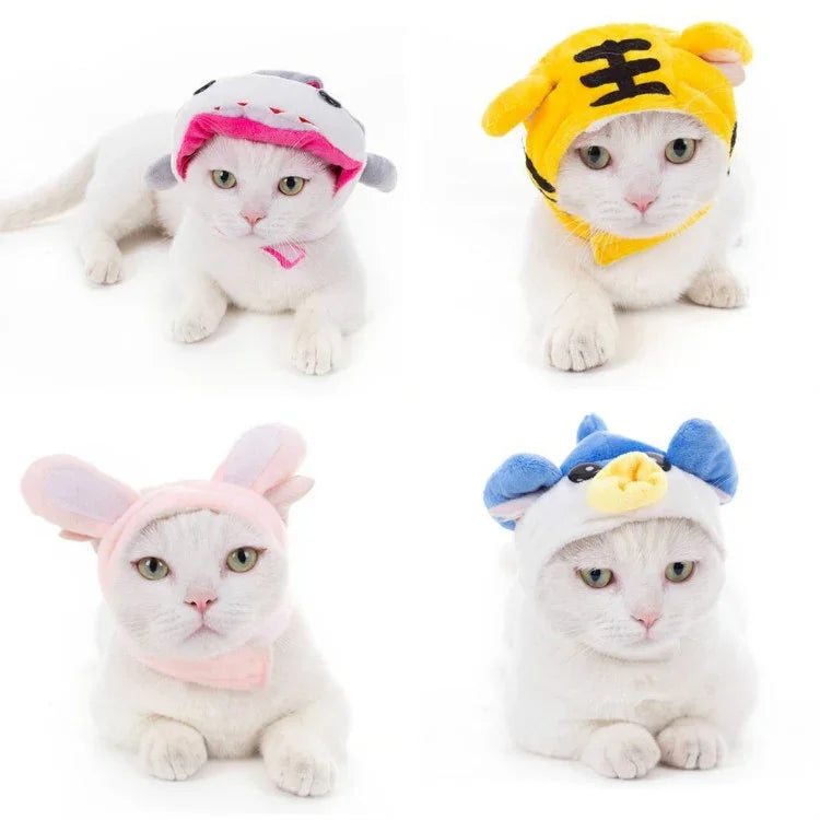 Bandeau Doux pour Chat Chien, Chapeau d'Animal de Compagnie à Porter en Travers, XS, S, M, L