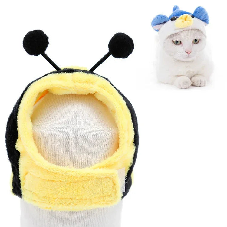 Bandeau Doux pour Chat Chien, Chapeau d'Animal de Compagnie à Porter en Travers, XS, S, M, L