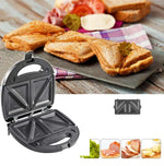 Machine à sandwich 3 en 1, gaufrier multifonction, appareil à panini pour le petit-déjeuner, prise UE, machine à sandwich 3 en 1