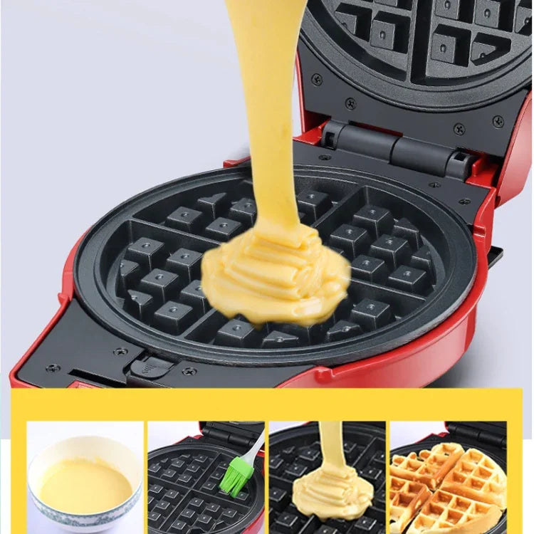 Plaque de cuisson électrique multifonction 3 en 1, appareil à petit-déjeuner, à donuts, à sandwichs, à gaufres, à pizzas, prise EU, gaufrier multifonction 3 en 1