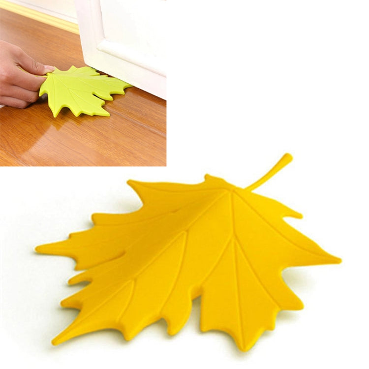 Butoir de porte de sécurité pour les doigts, décor de maison, style feuille d'érable automnale