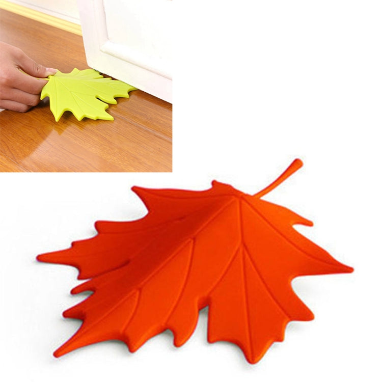 Butoir de porte de sécurité pour les doigts, décor de maison, style feuille d'érable automnale