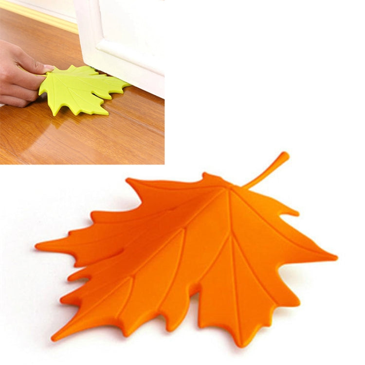 Butoir de porte de sécurité pour les doigts, décor de maison, style feuille d'érable automnale