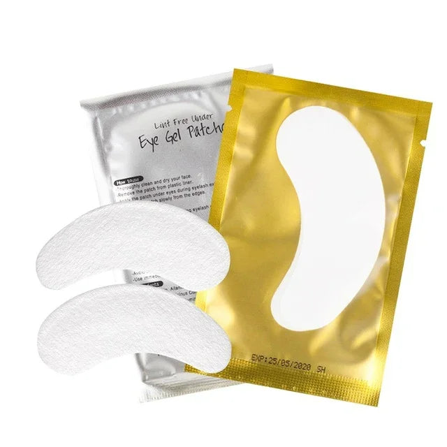 Patchs en papier sous les yeux pour extensions de cils, adhésifs, outils de maquillage