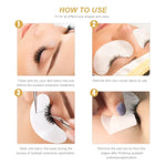 Patchs en papier sous les yeux pour extensions de cils, adhésifs, outils de maquillage