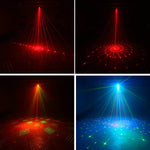 MN-R60 Mini lumière laser activée par la voix rechargeable USB, lumière d'ambiance LED laser de Noël pour divertissement à domicile, lumière de scène