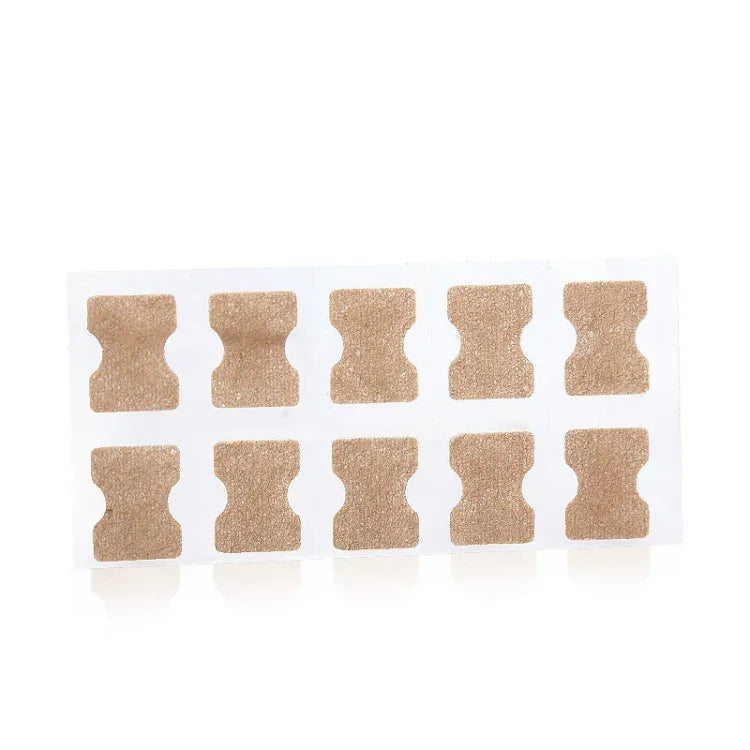 10 PCS Correcteur Orthopédique D'ongles Sans Colle, Bâtonnet Rainure Ongle Orteil Incrustation Correcteur, Fond Transparent, Fond Blanc, Fond Bleu