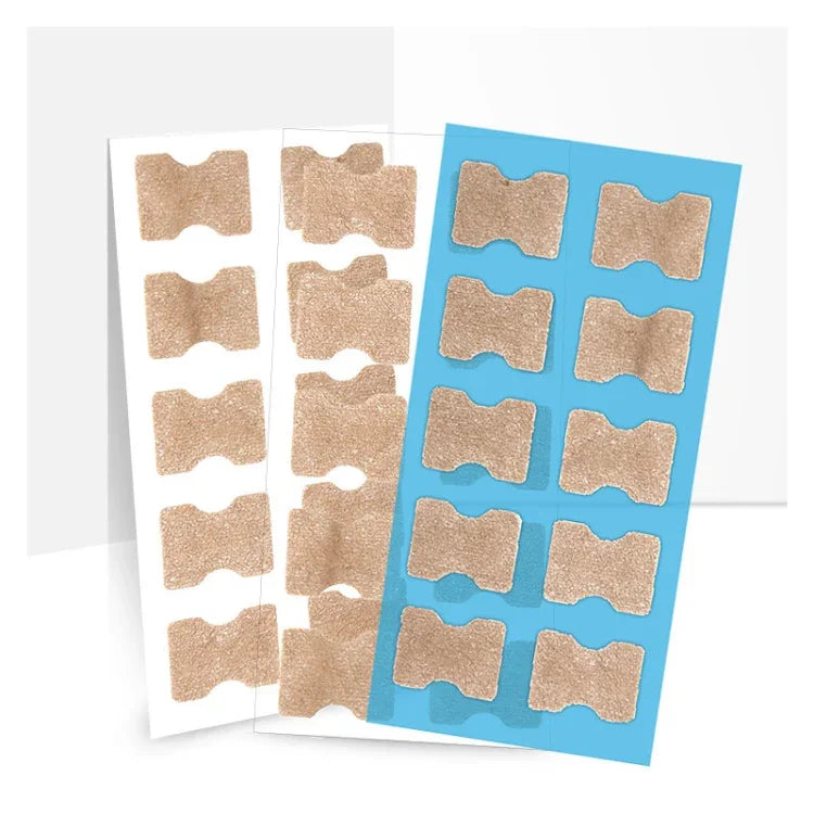 10 PCS Correcteur Orthopédique D'ongles Sans Colle, Bâtonnet Rainure Ongle Orteil Incrustation Correcteur, Fond Transparent, Fond Blanc, Fond Bleu
