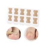 10 PCS Correcteur Orthopédique D'ongles Sans Colle, Bâtonnet Rainure Ongle Orteil Incrustation Correcteur, Fond Transparent, Fond Blanc, Fond Bleu