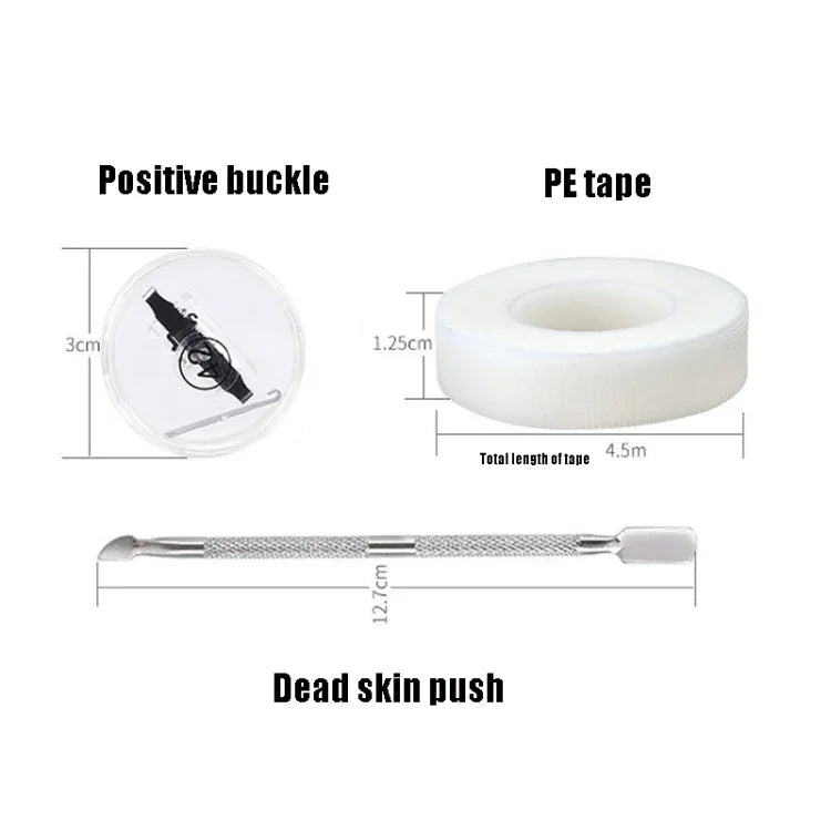 Correcteur d'ongles incarnés orthopédiques à boucle, boucle d'ongle positive n° 36, boucle d'ongle positive n° 38, boucle d'ongle positive n° 40, boucle d'ongle positive n° 42, boucle d'ongle positive n° 44, kit n° 36, kit n° 38, kit n° 40, kit n° 42