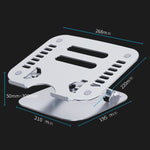 Support d'ordinateur portable en alliage d'aluminium, support de tablette, support de bureau en direct