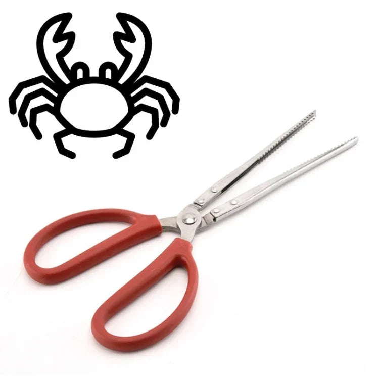 Pince à crabes Pince à loches Outil de mer, Pince droite 30cm, Pince droite 38cm, Pince courbée 38cm, Pince droite 53cm, Pince courbée 53cm