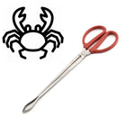 Pince à crabes Pince à loches Outil de mer, Pince droite 30cm, Pince droite 38cm, Pince courbée 38cm, Pince droite 53cm, Pince courbée 53cm