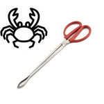 Pince à crabes Pince à loches Outil de mer, Pince droite 30cm, Pince droite 38cm, Pince courbée 38cm, Pince droite 53cm, Pince courbée 53cm